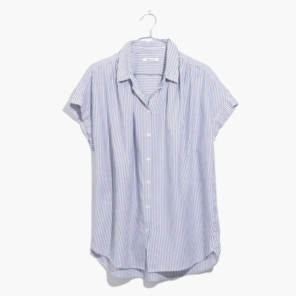Madewell Women's Cotton Blend Button Up Short Sleeve XS Shirt Lot